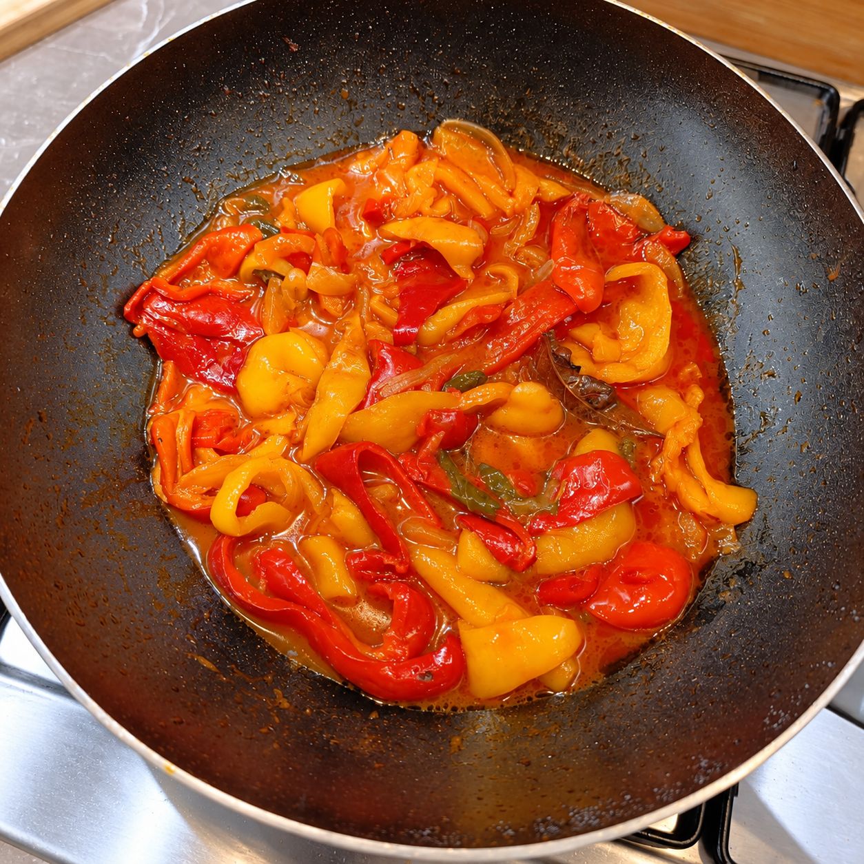 🌶️ Sugo cremoso ai peperoni — passaggio 4